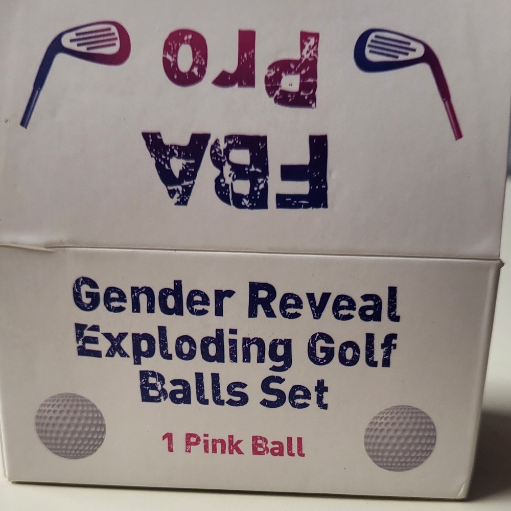 Gender Reveal Exploding Golf single ball